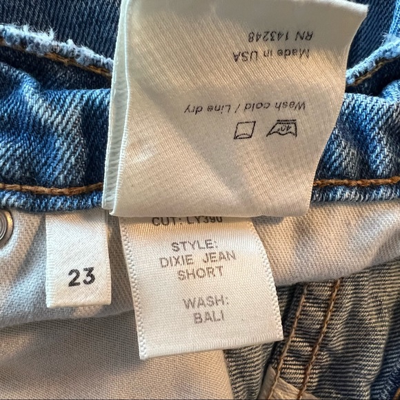 Reformation Dixie High Rise Jean Shorts - Picture 9 of 9